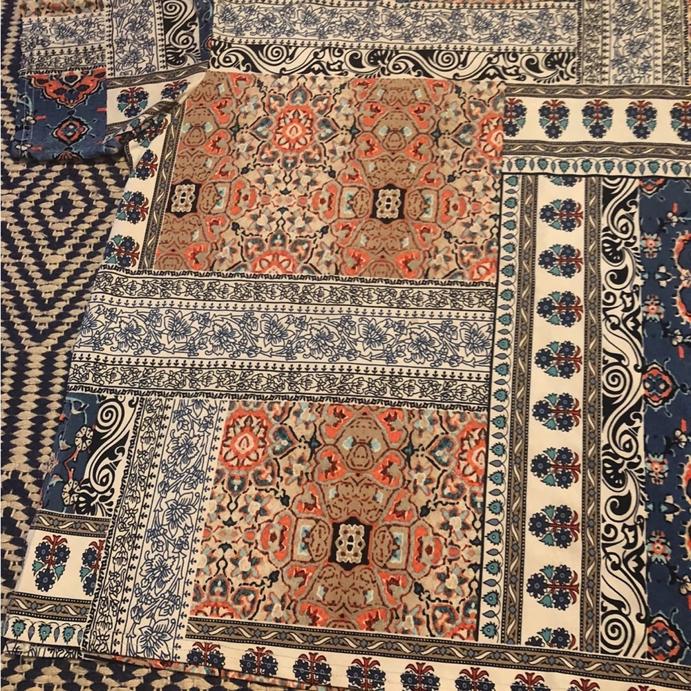 Bohemian Patchwork Print Top - image 2